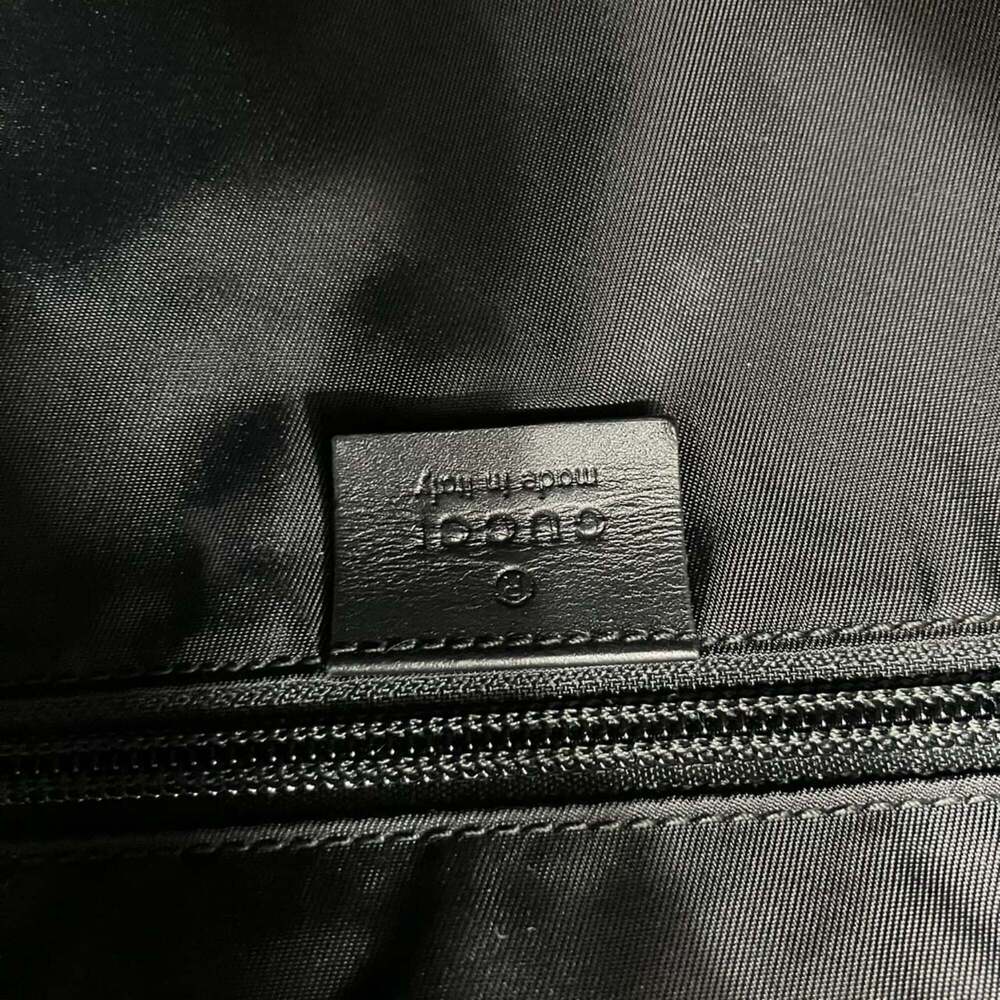 GUCCI Black Canvas Backpack - Picture 8 of 10